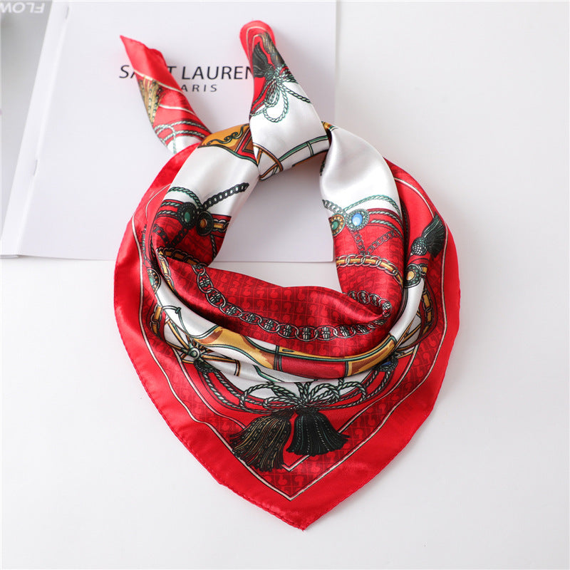 Women's New Small Square Retro Cashew Professional Scarf Women's New Small Square Retro Cashew Professional Scarf